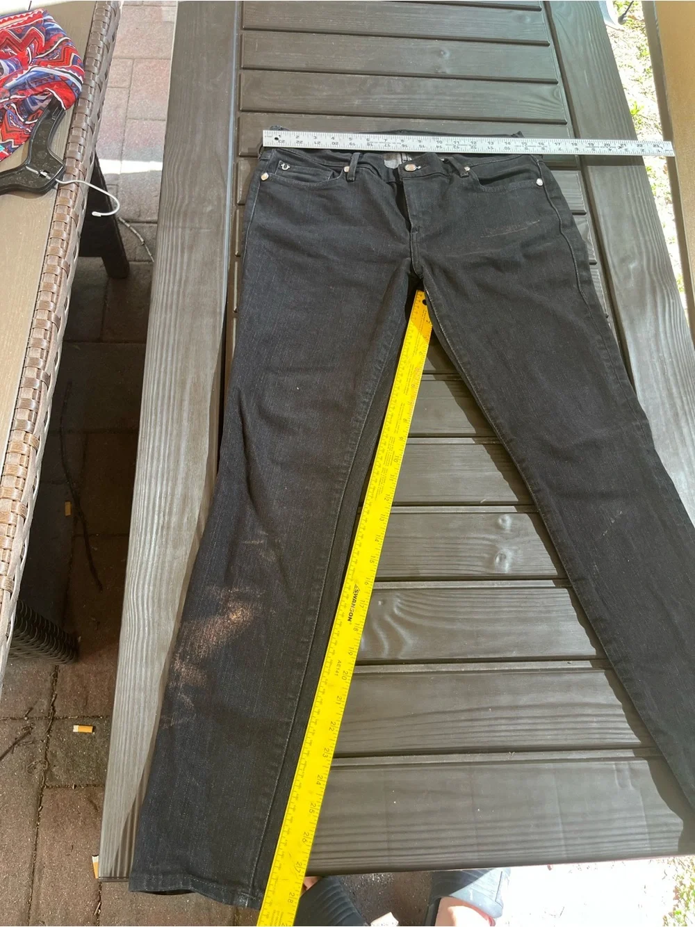 True religion men’s Black skinny-Jeans size 29